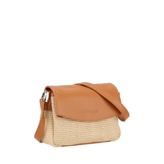 Sac à bandoulière à rabat | DANIELA PAILLE A229-07 CAMEL
