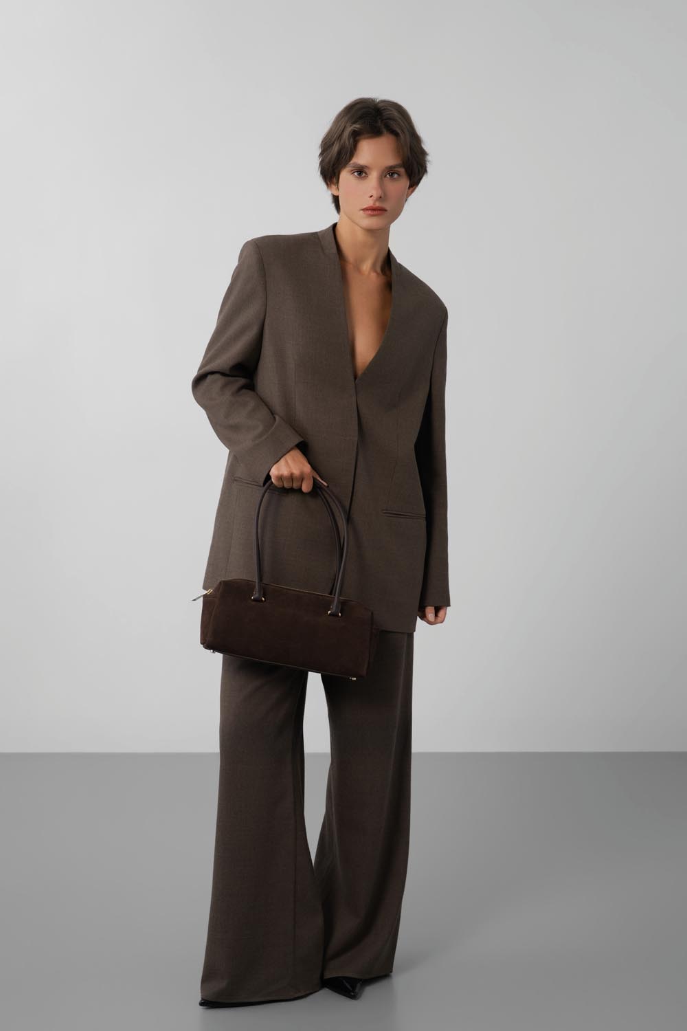 Sac porté épaule | SUEDE CUBE 530-53