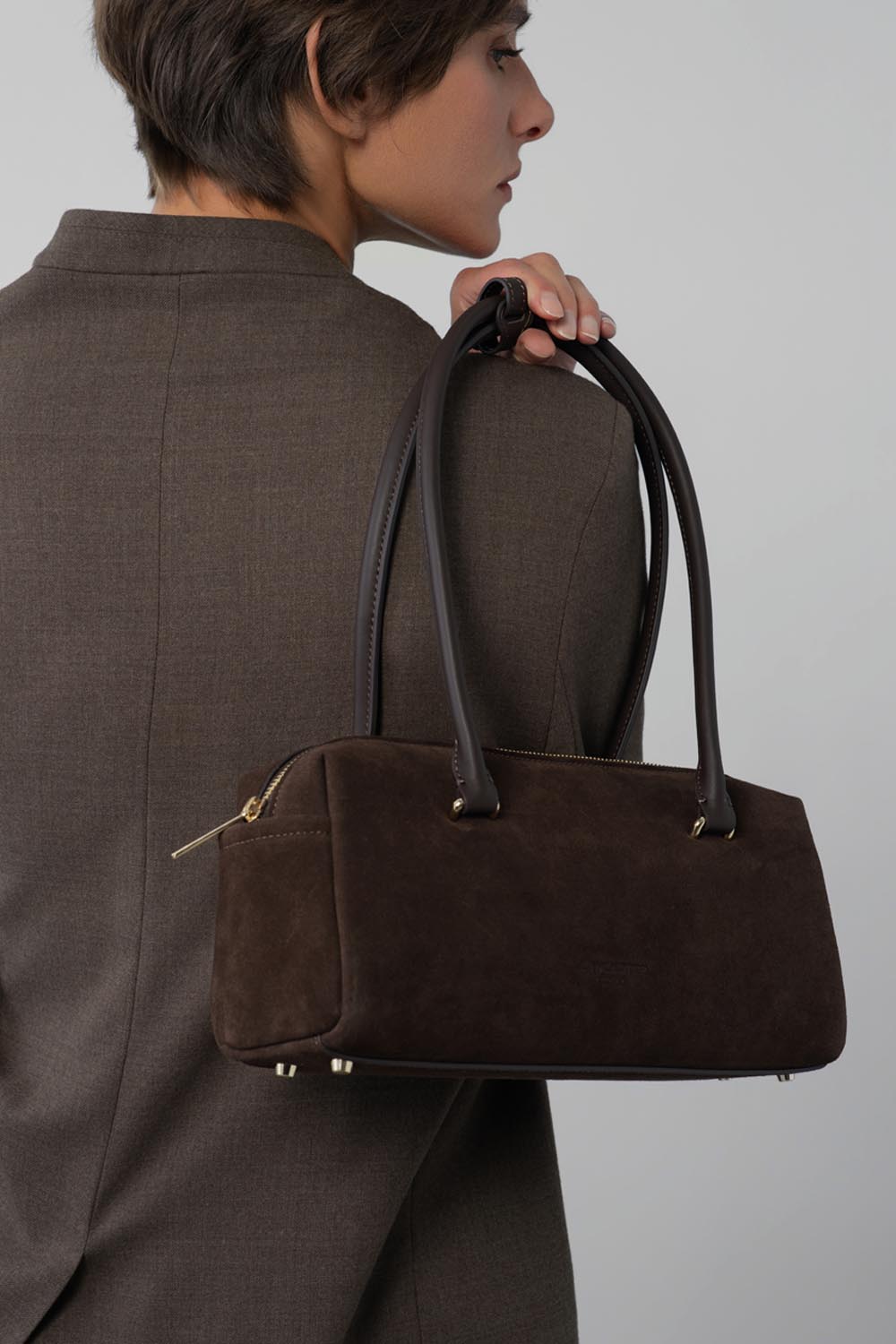 Sac porté épaule | SUEDE CUBE 530-53